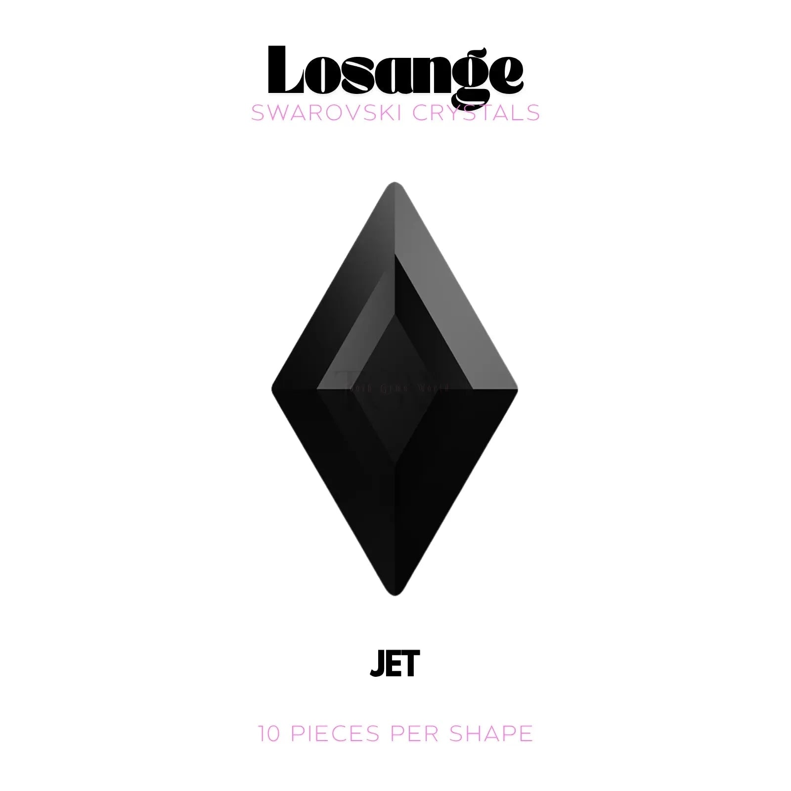 LOSANGE - SWAROVSKI Tooth Gems World Jet 