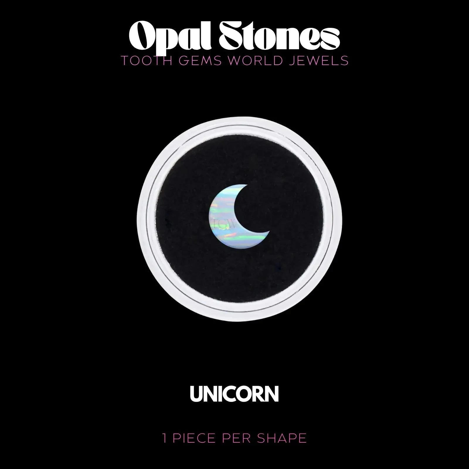 LUNE - OPALE Bijou dentaire opale Tooth Gems World UNICORN 
