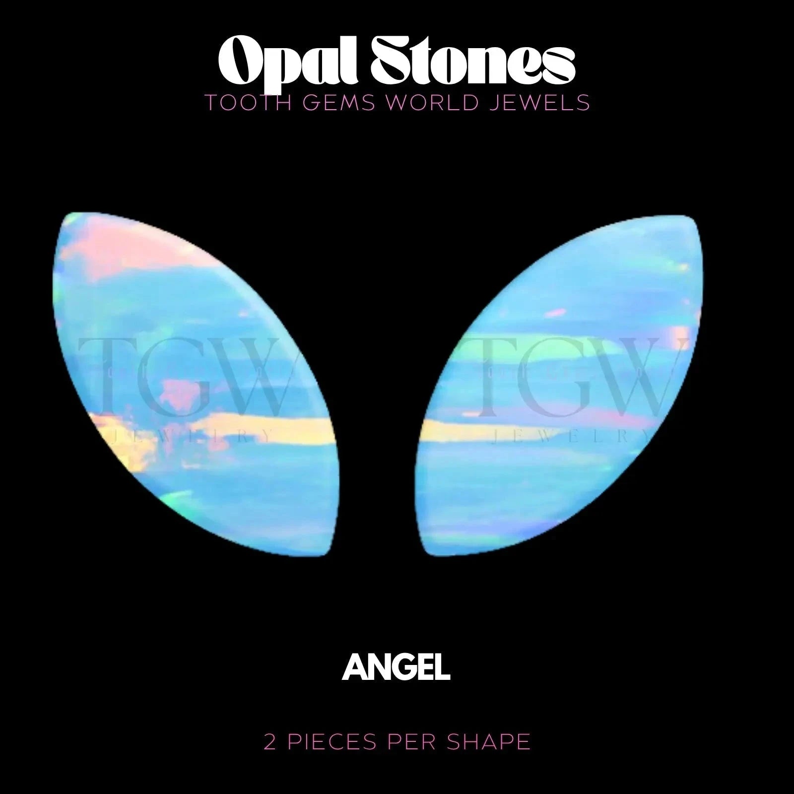 MARQUISE - OPALE Bijou dentaire opale Tooth Gems World ANGEL 
