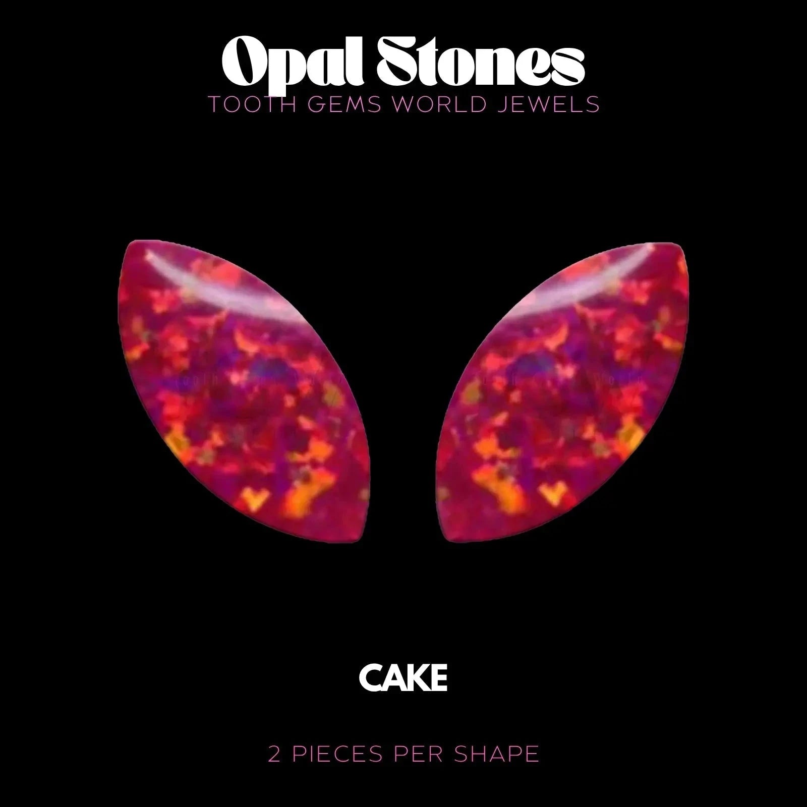 MARQUISE - OPALE Bijou dentaire opale Tooth Gems World CAKE 