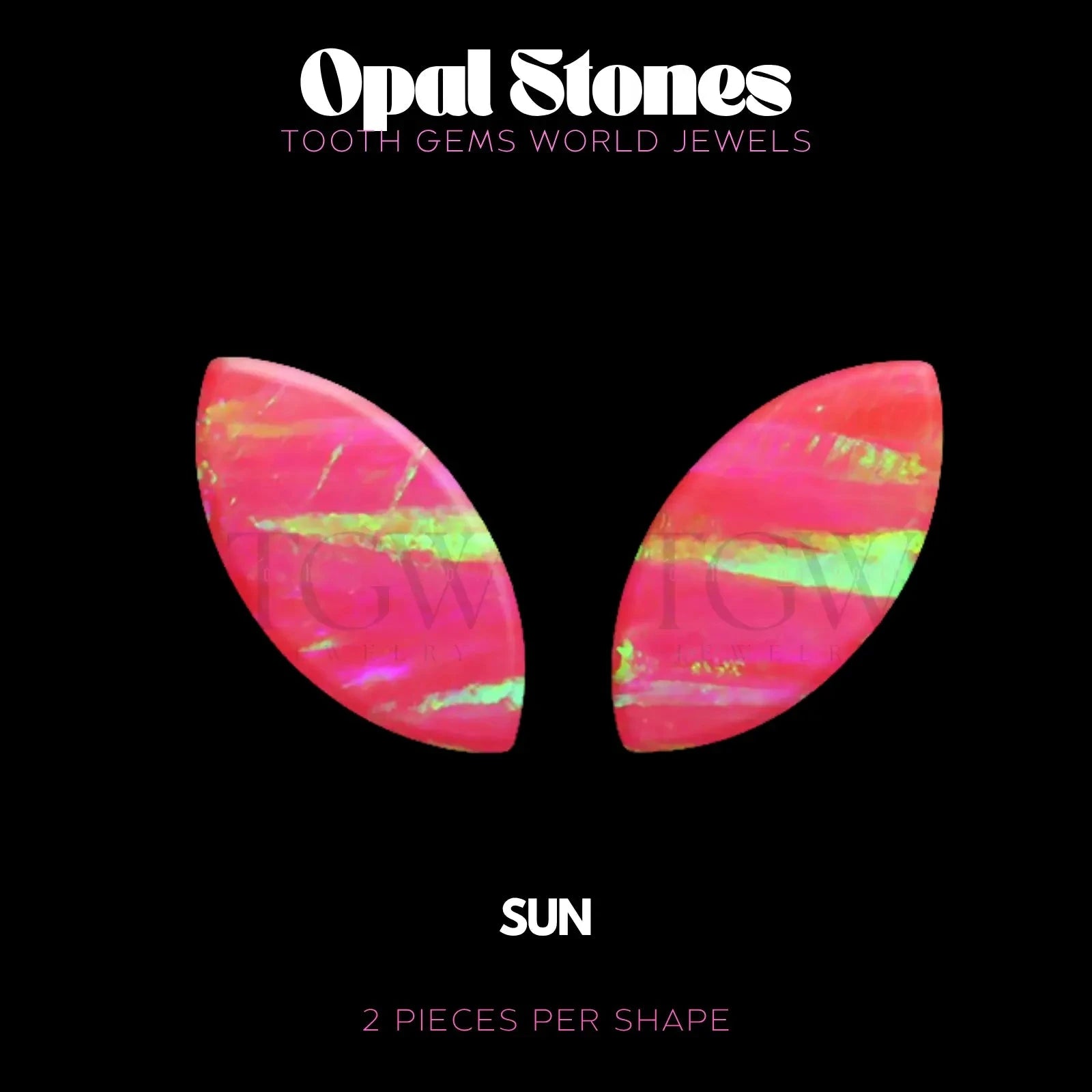 MARQUISE - OPALE BIJOU OPALE Tooth Gems World SUN 
