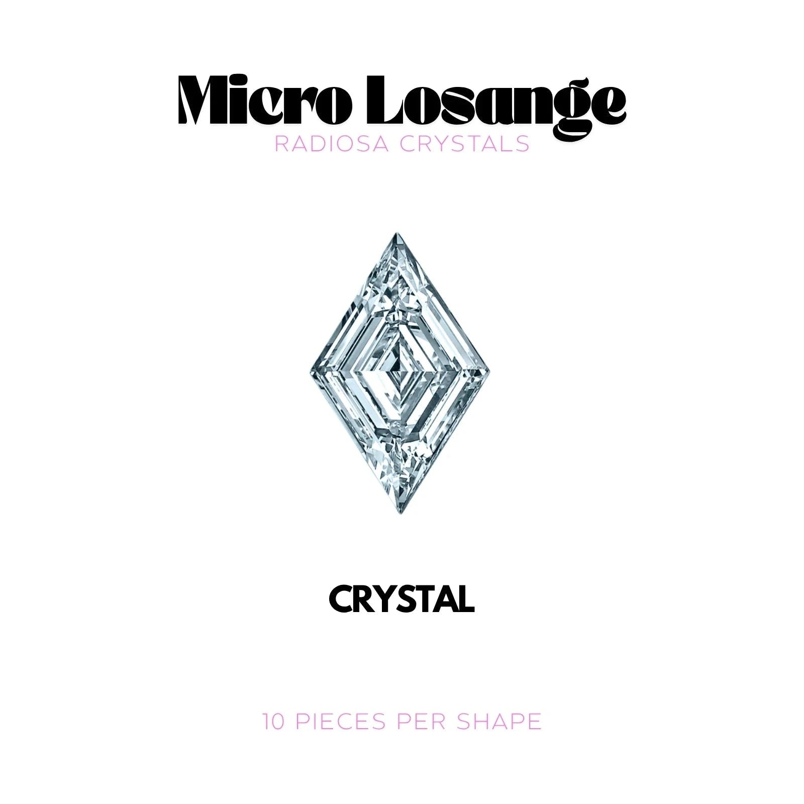 MICRO LOSANGE - RADIOSA CRYSTALS Strass dentaire Tooth Gems World Crystal 