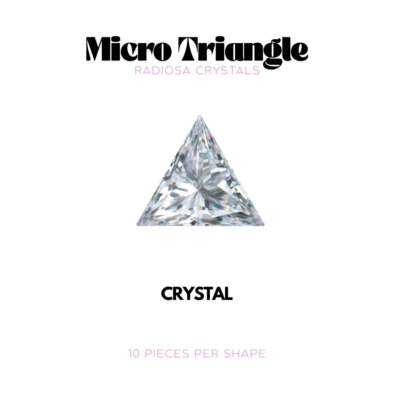 MICRO TRIANGLE - RADIOSA CRYSTALS Strass dentaire Tooth Gems World 