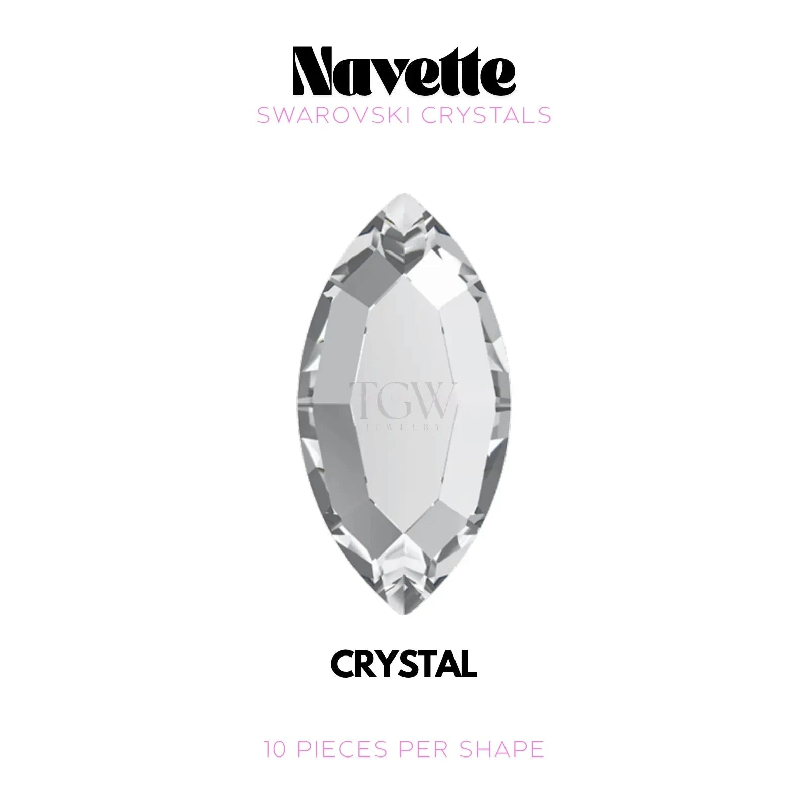 NAVETTE - SWAROVSKI STRASS DENTAIRES Tooth Gems World Crystal 
