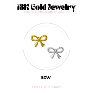 18K gold bow tooth gem – Tooth Gems World