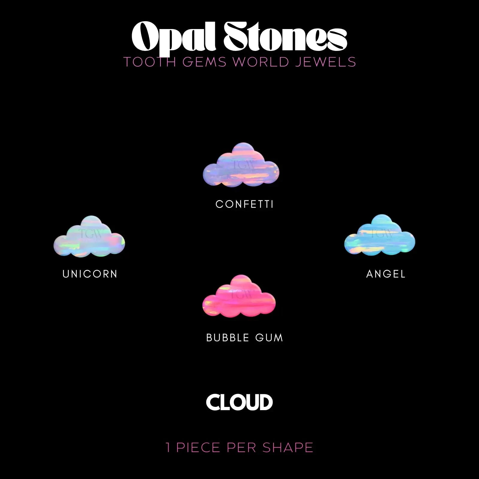 NUAGE - OPALE BIJOU OPALE Tooth Gems World 
