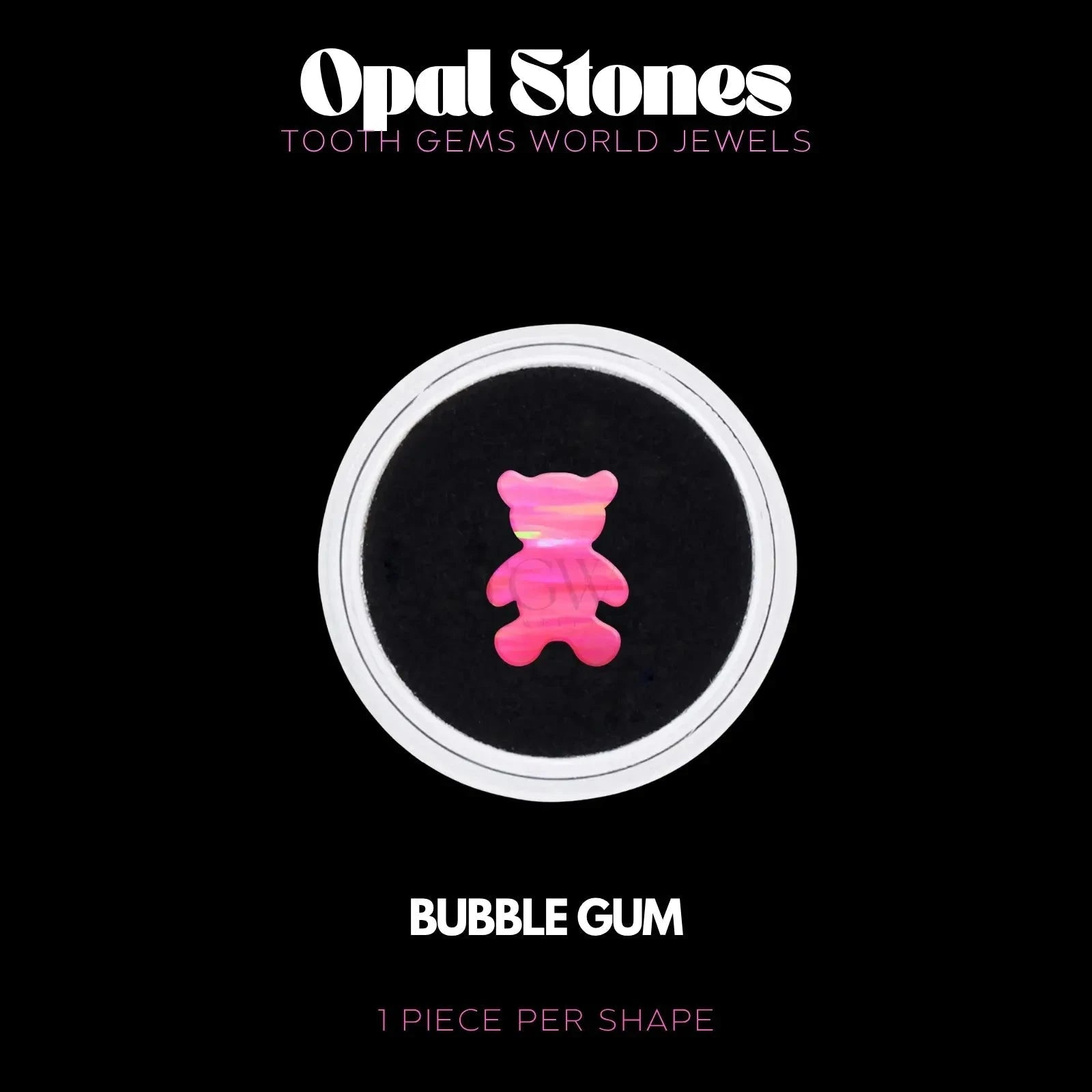 OURSON - OPALE Bijou dentaire opale Tooth Gems World BUBBLE GUM 