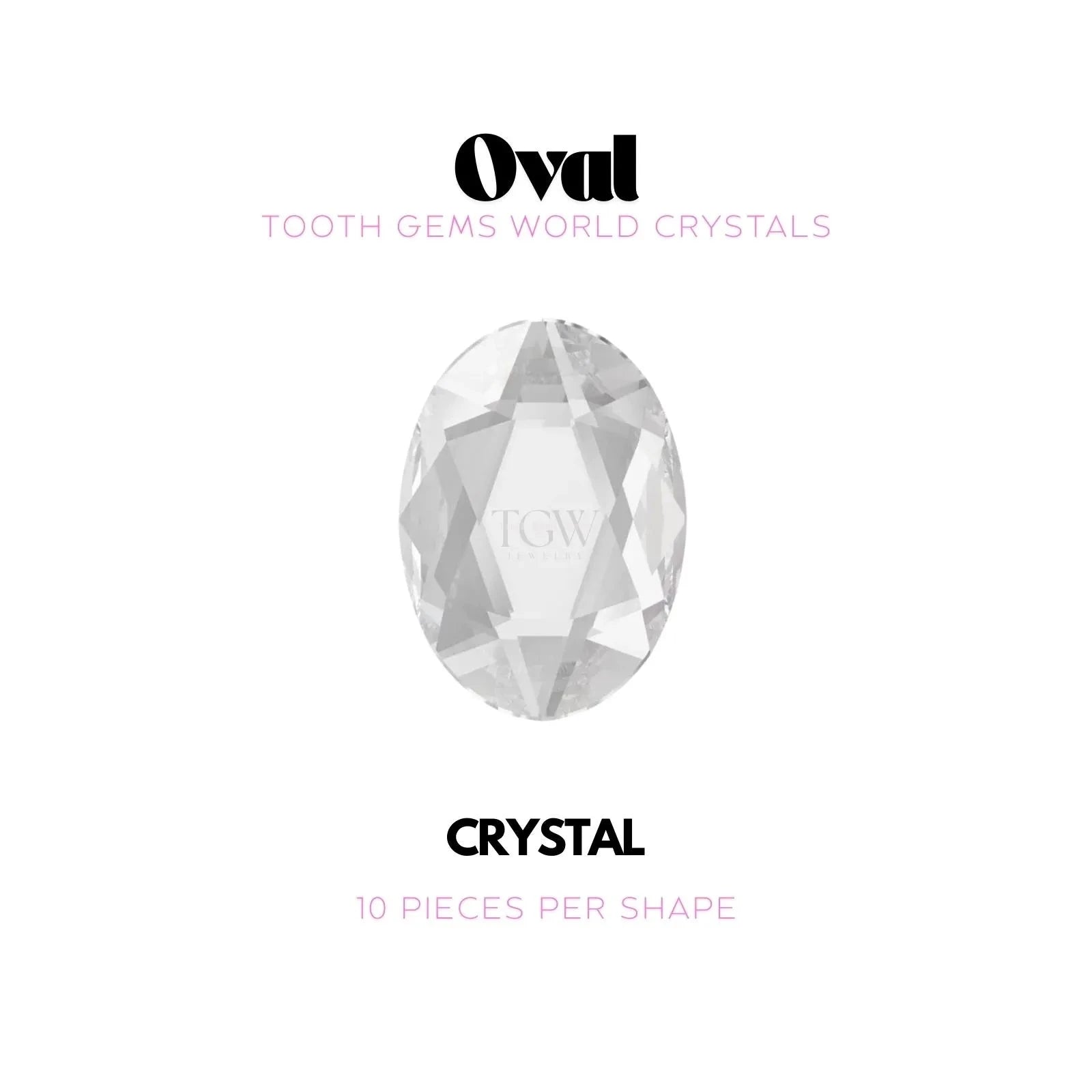 OVALE Strass dentaire Tooth Gems World Crystal 