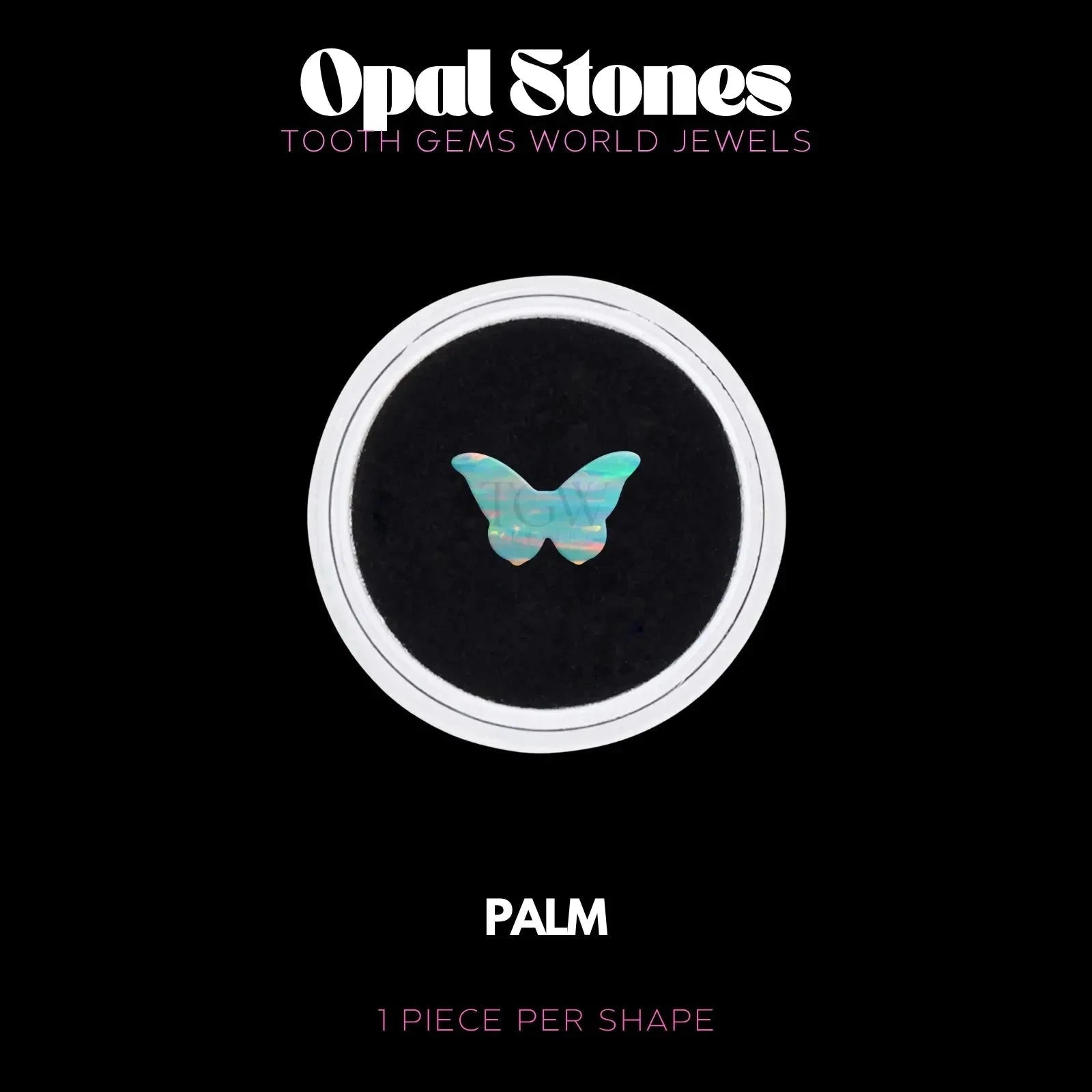 PAPILLON - OPALE Bijou dentaire opale Tooth Gems World PALM 
