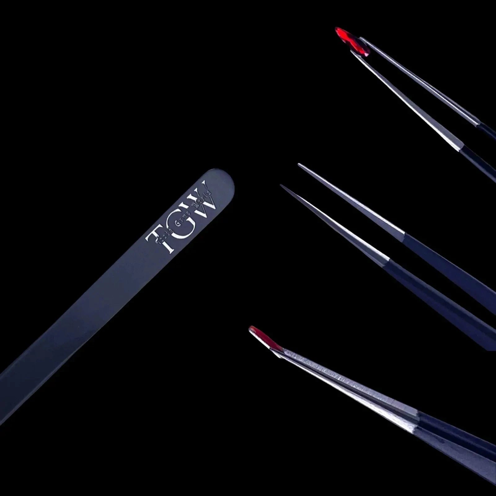 PINCE EN ACIER INOXYDABLE TGW accessoire dentaire Tooth Gems World Noir 