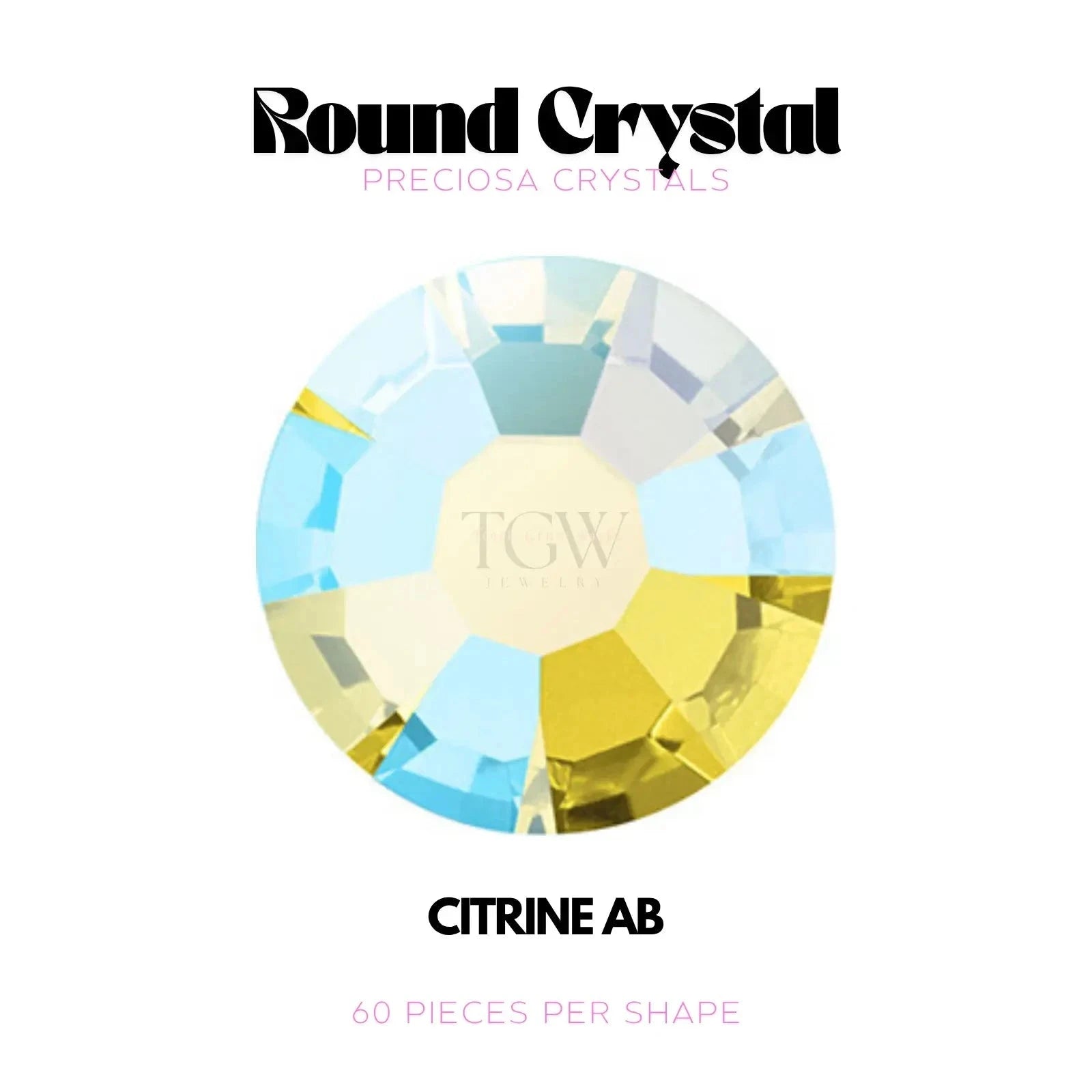 PRECIOSA - CITRINE AB Strass dentaire Tooth Gems World 
