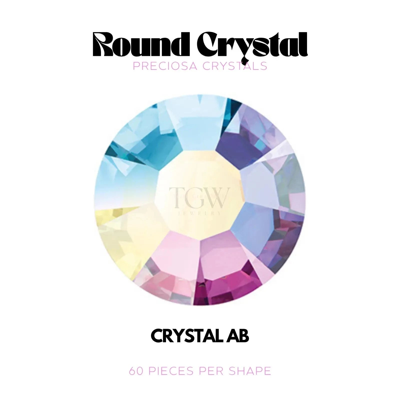 PRECIOSA - CRYSTAL AB Strass dentaire Tooth Gems World 
