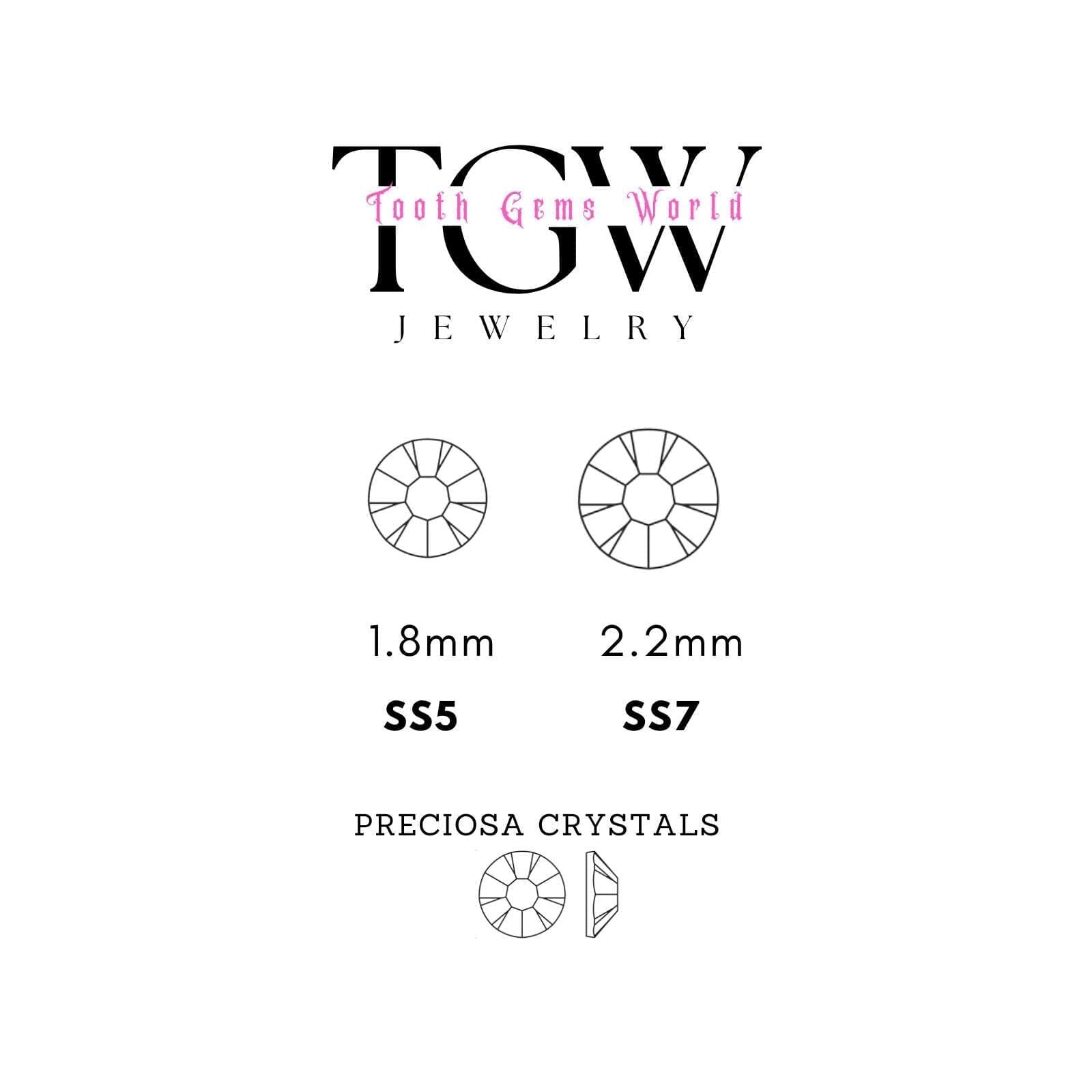 PRECIOSA - EMERALD AB STRASS DENTAIRES Tooth Gems World 