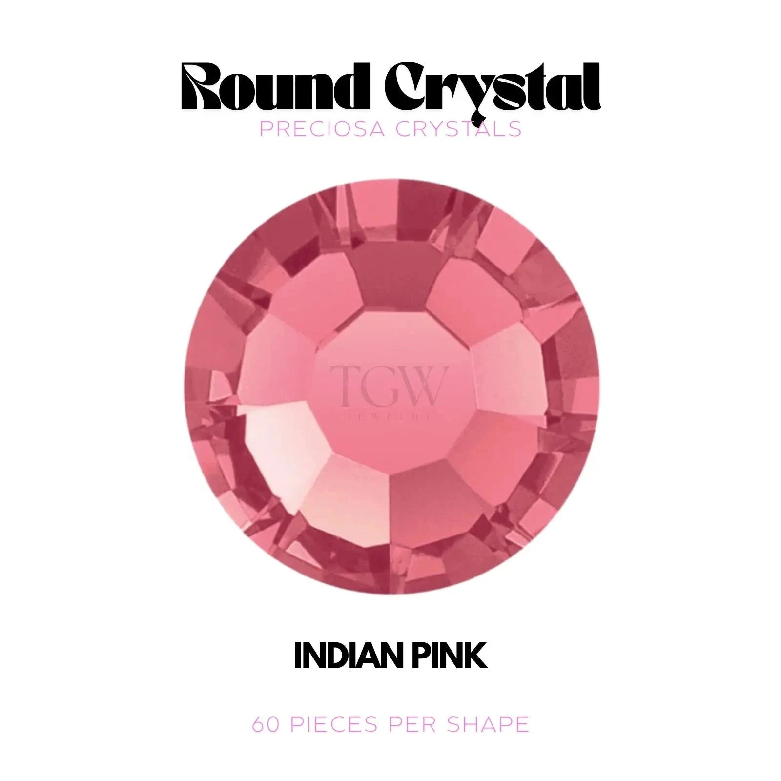 PRECIOSA - INDIAN PINK Strass dentaire Tooth Gems World 