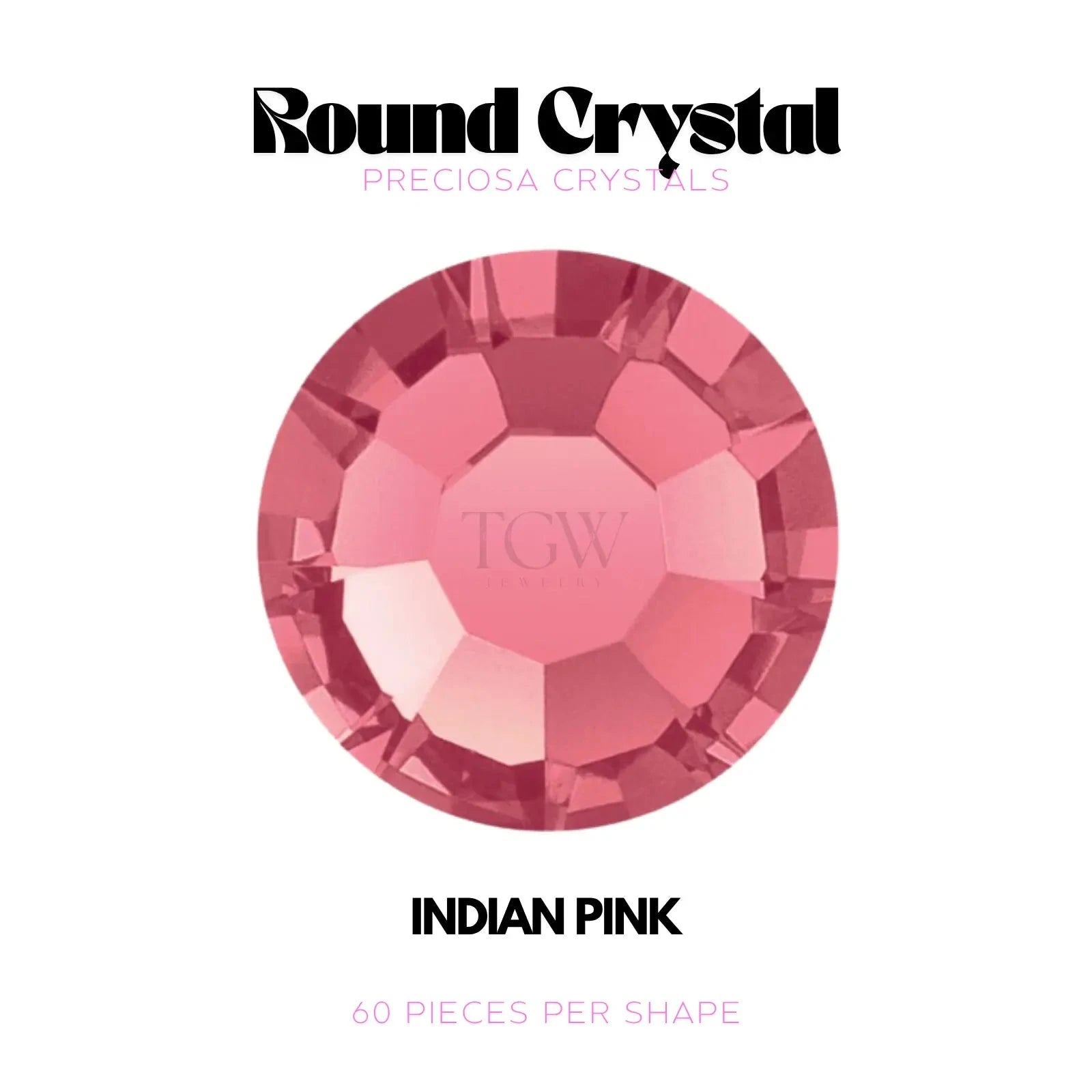 PRECIOSA - INDIAN PINK STRASS DENTAIRES Tooth Gems World 