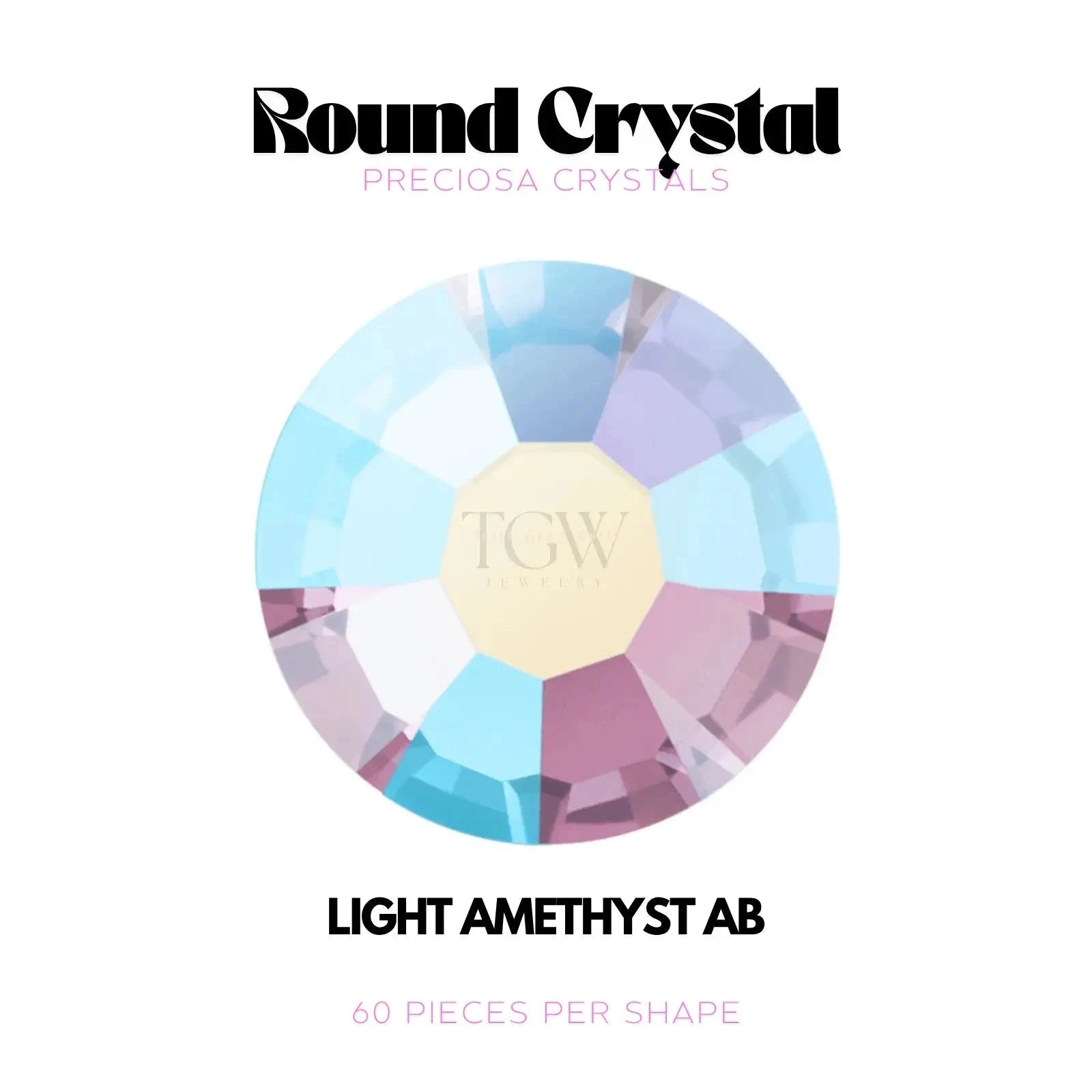 PRECIOSA - LIGHT AMETHYST AB Strass dentaire Tooth Gems World 