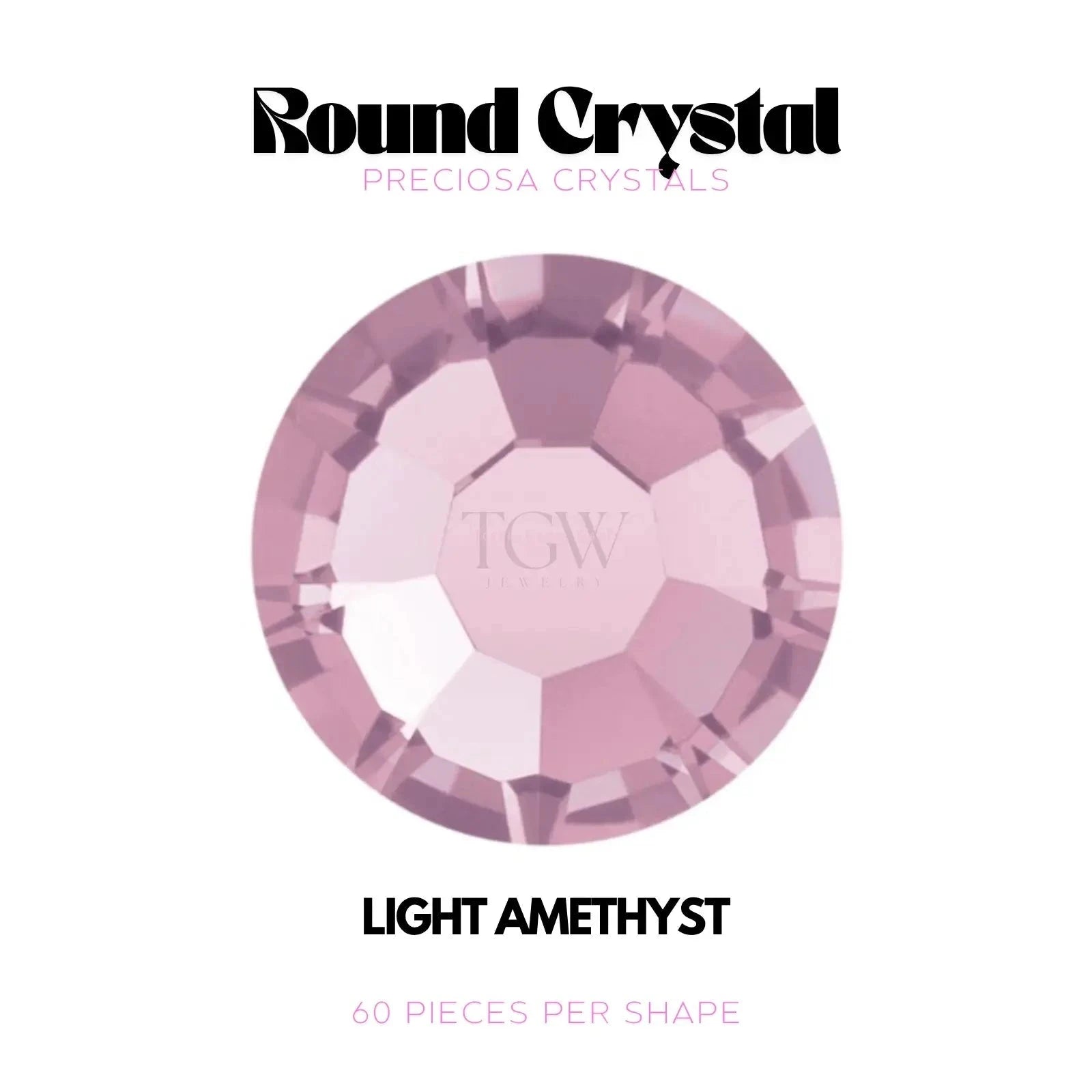 PRECIOSA - LIGHT AMETHYST Strass dentaire Tooth Gems World 