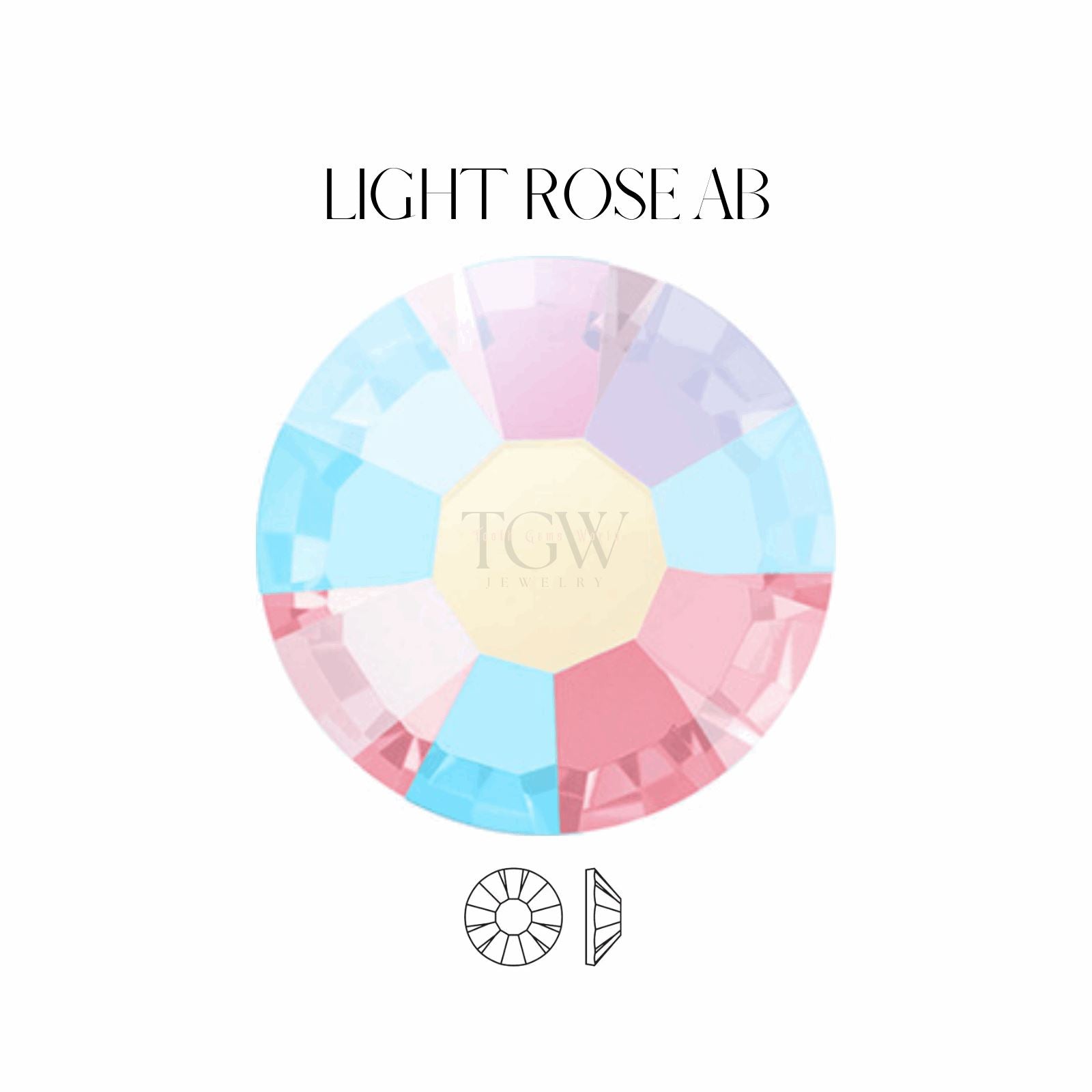 PRECIOSA - LIGHT ROSE AB STRASS DENTAIRES Tooth Gems World SS5 
