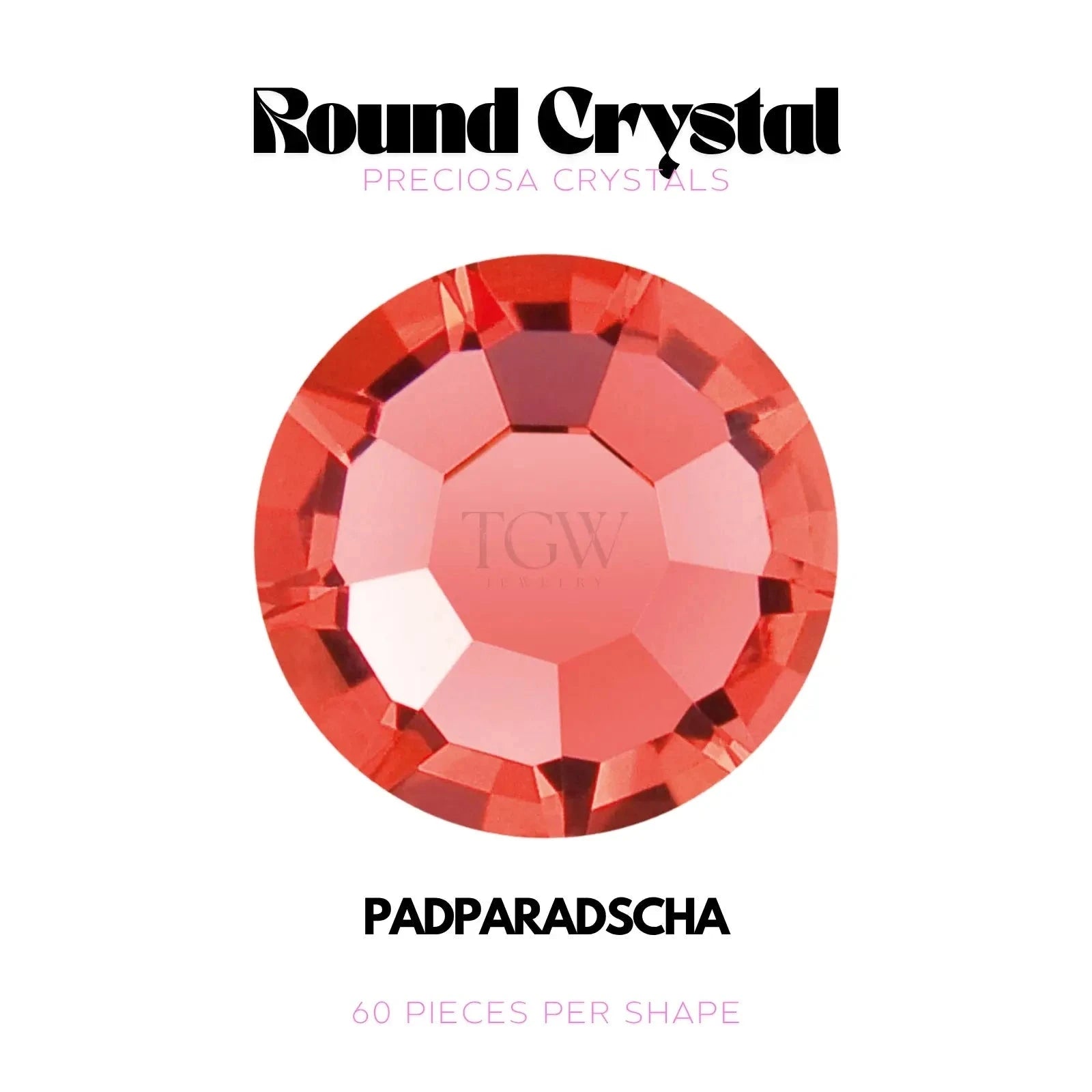 PRECIOSA - PADPARADSCHA Strass dentaire Tooth Gems World 