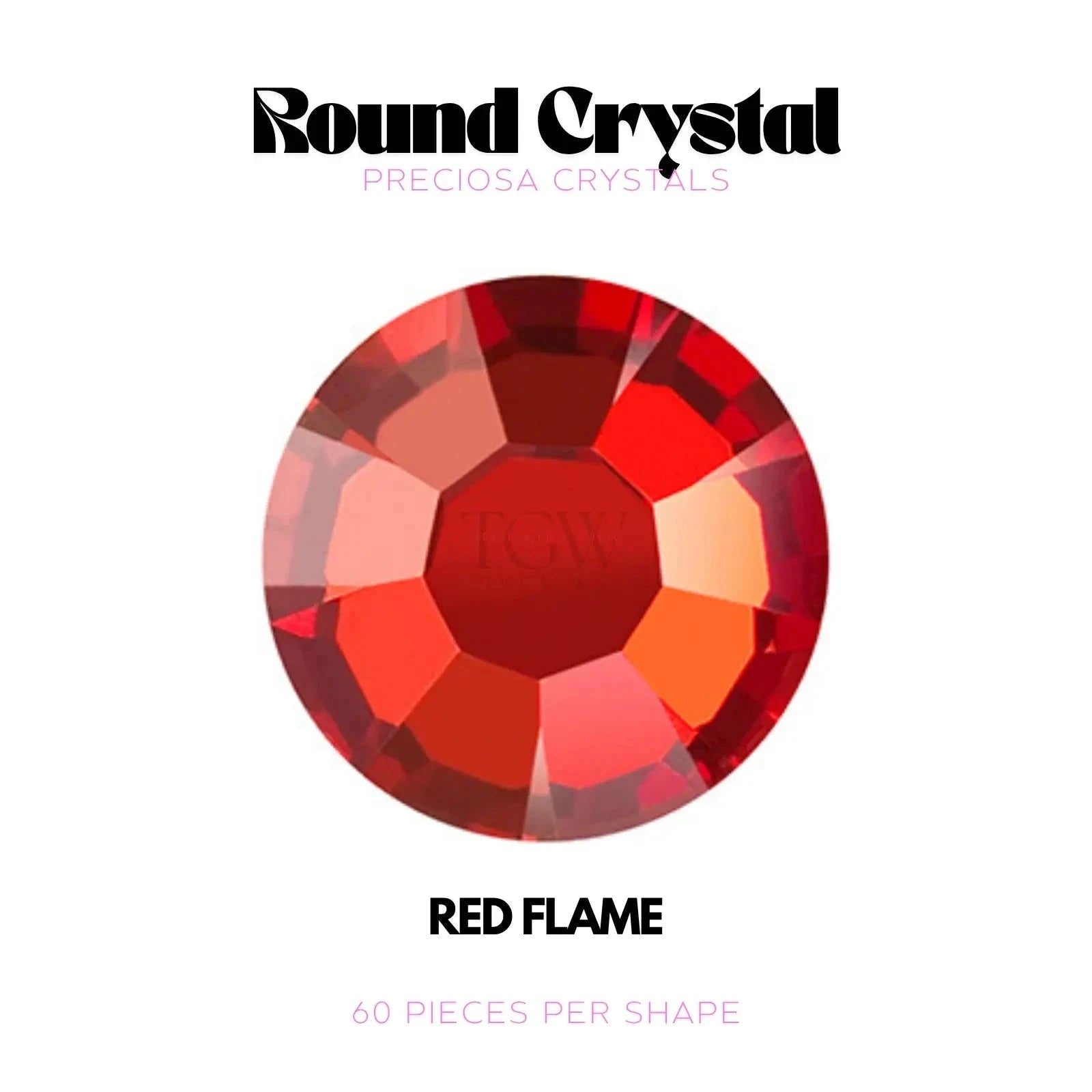 PRECIOSA - RED FLAME Strass dentaire Tooth Gems World 