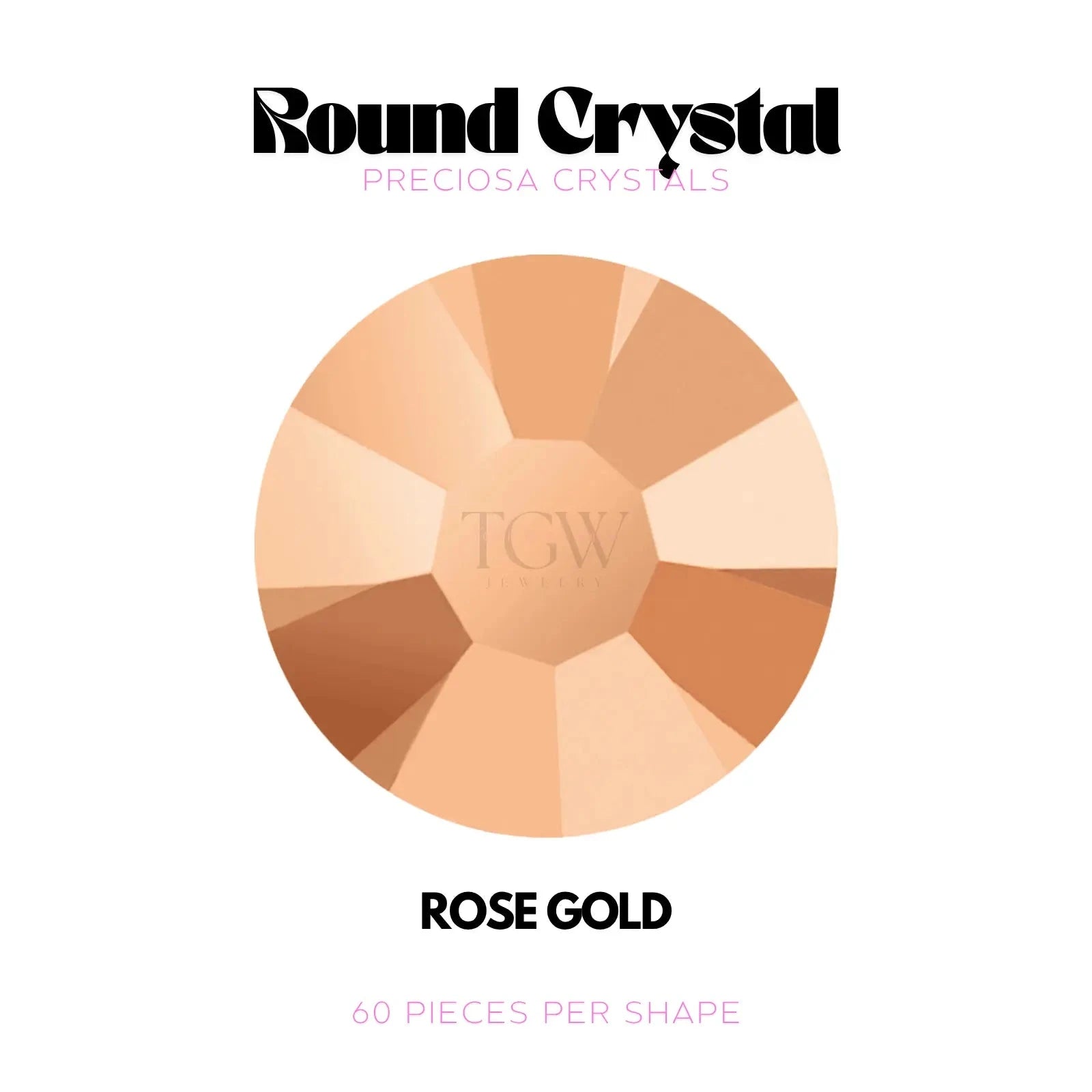 PRECIOSA - ROSE GOLD STRASS DENTAIRES Tooth Gems World 