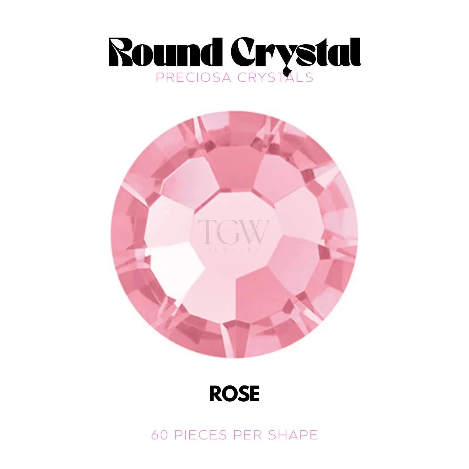 PRECIOSA - ROSE Strass dentaire Tooth Gems World 