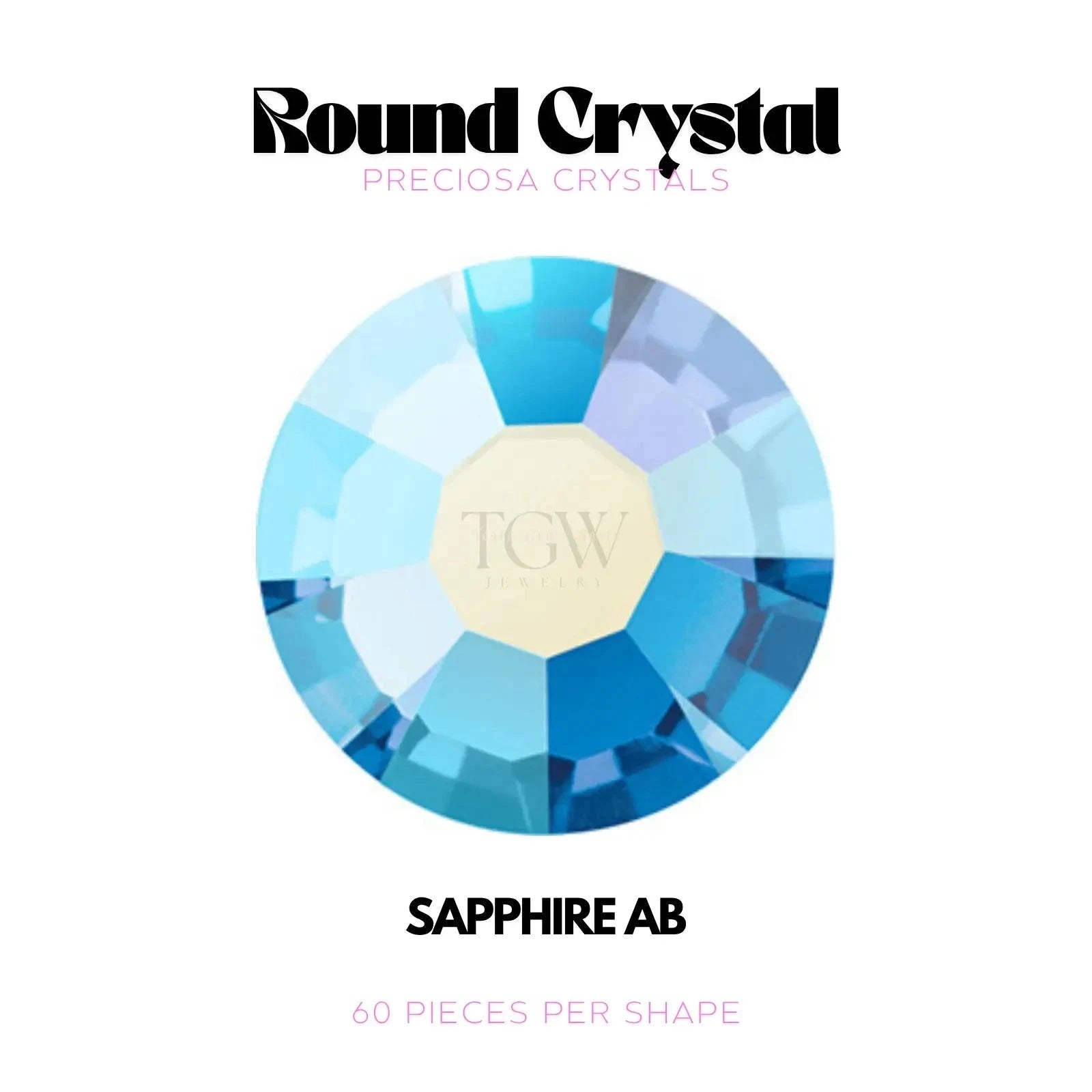PRECIOSA - SAPPHIRE AB Strass dentaire Tooth Gems World 