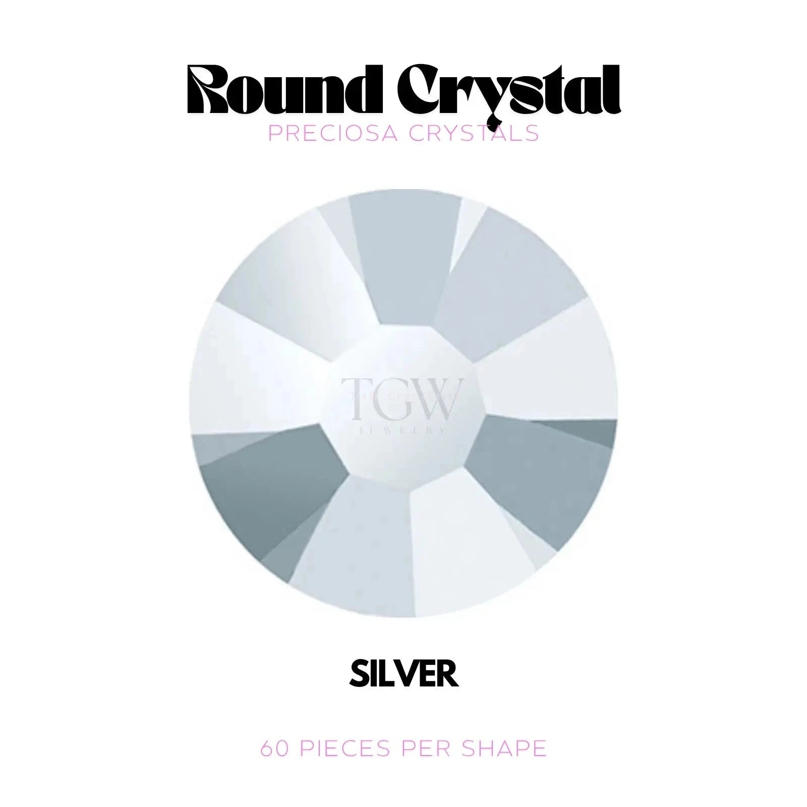 PRECIOSA - SILVER Strass dentaire Tooth Gems World 