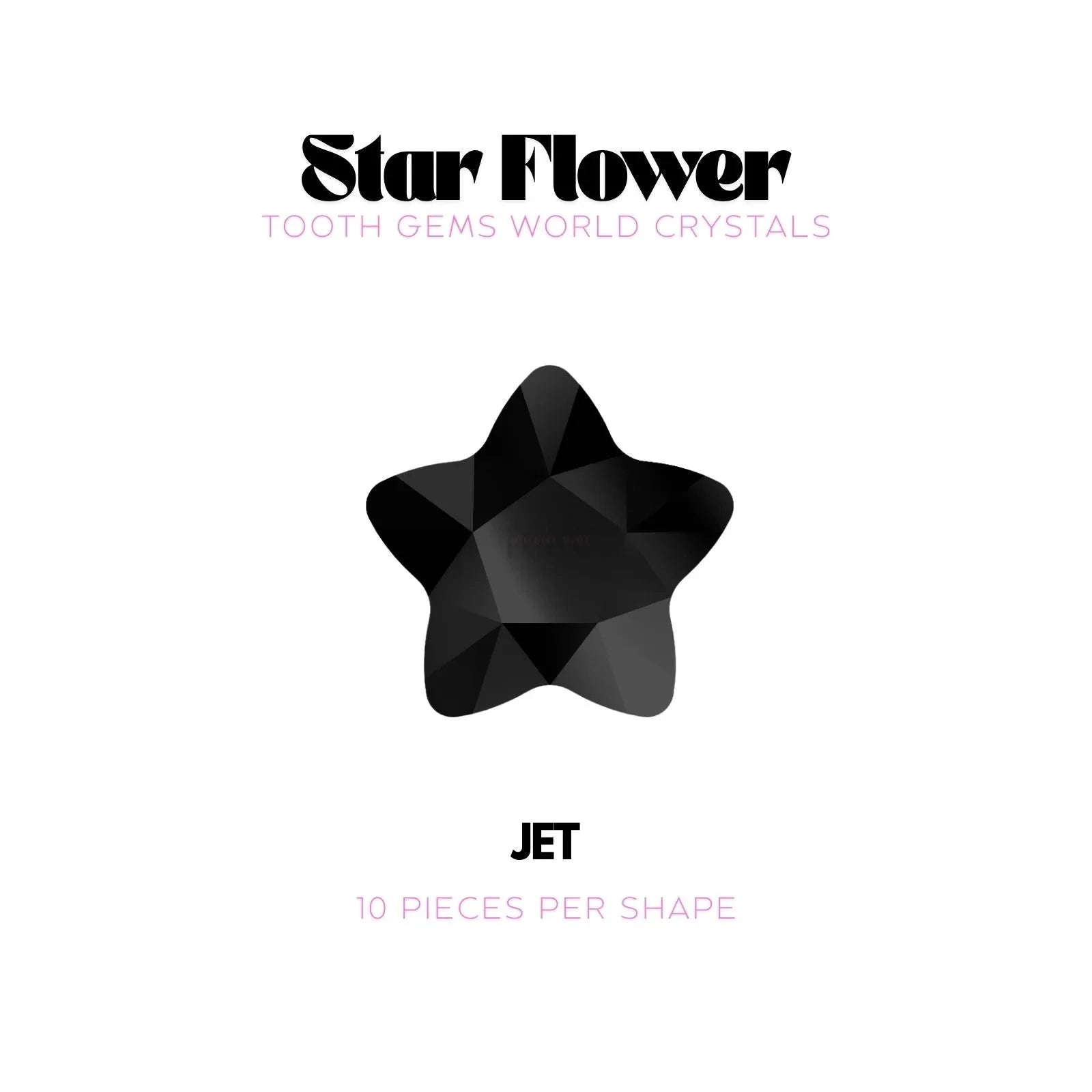 STAR FLOWER Strass dentaire Swarovski Tooth Gems World Jet 