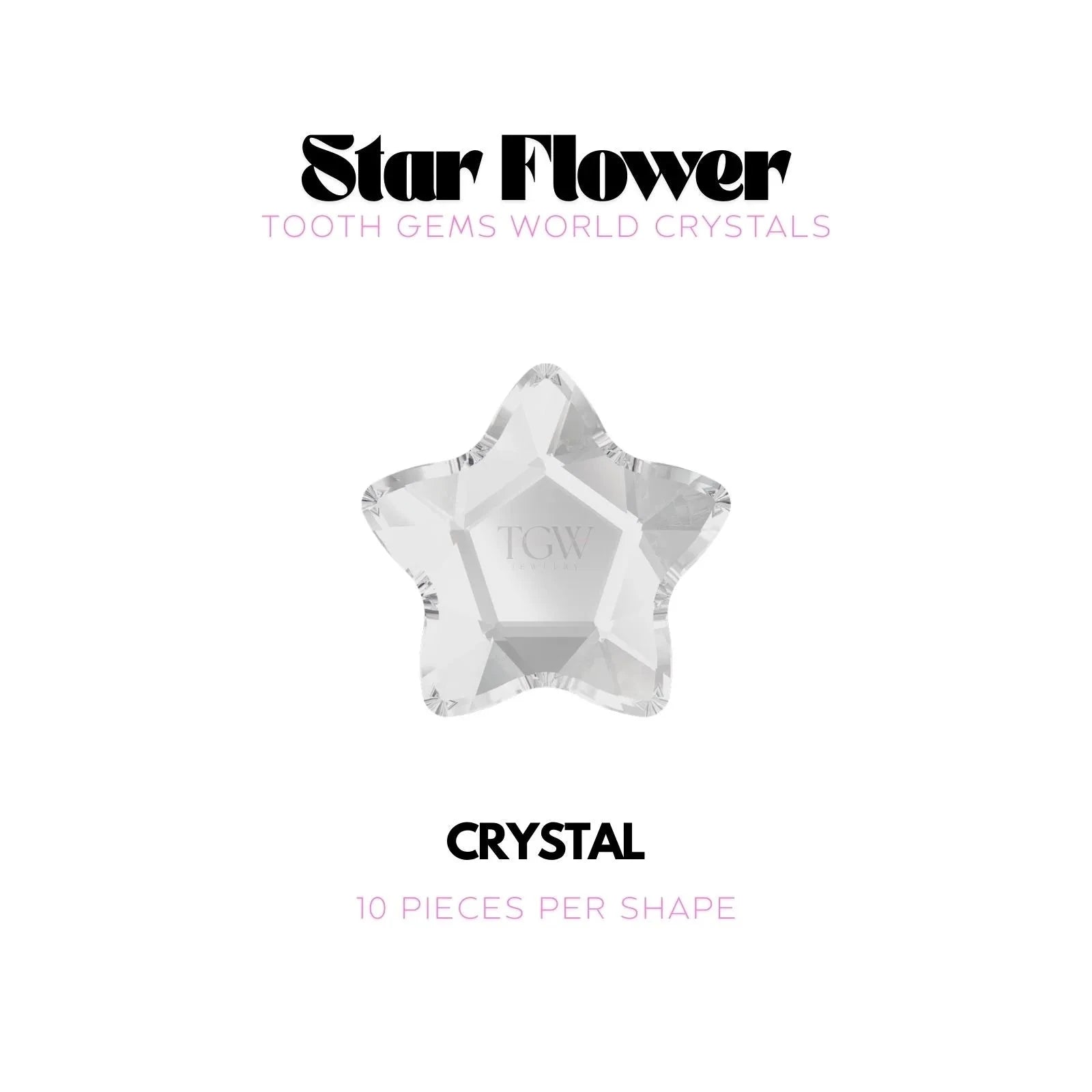 STAR FLOWER Strass dentaire Tooth Gems World Crystal 