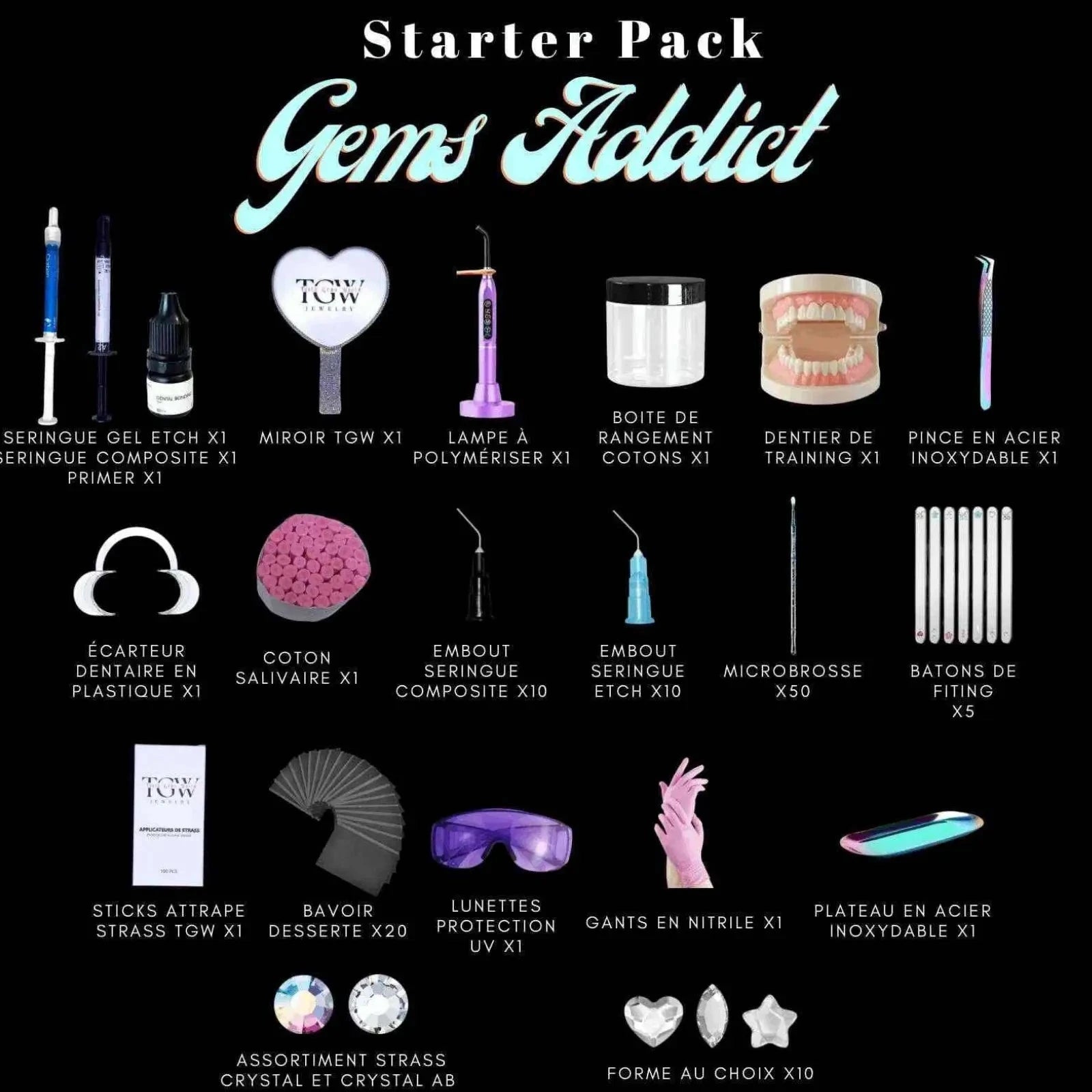 STARTER PACK ✨ GEMS ADDICT ✨ Tooth Gems World 